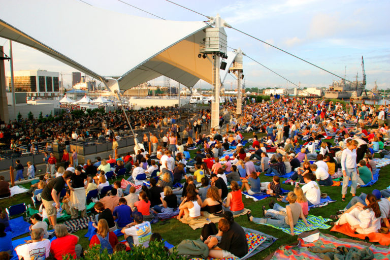 Lawn at Ntelos Pavilion concert scaled 1 768x512