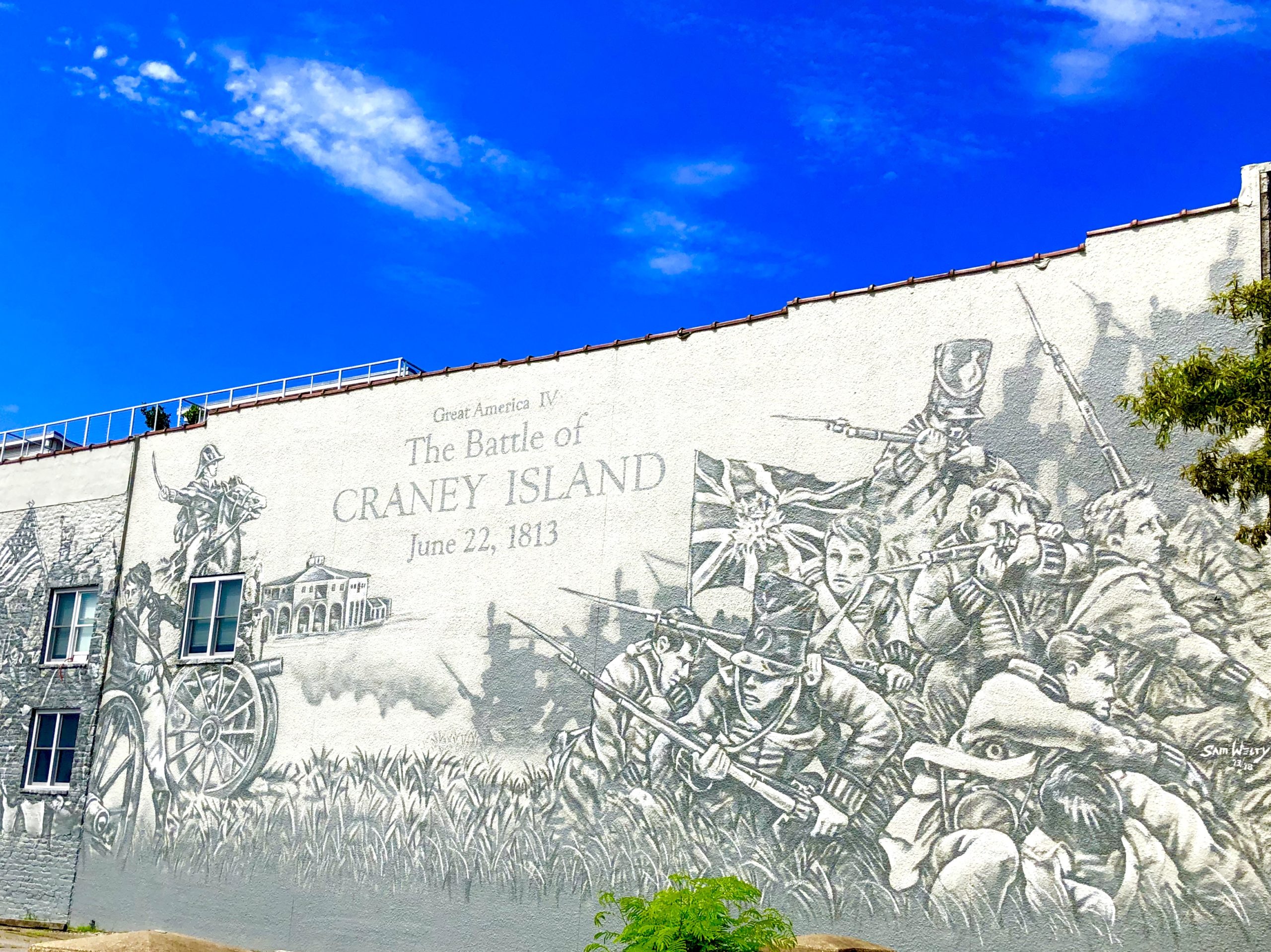 Battle of Craney Island Mural by Sam Welty