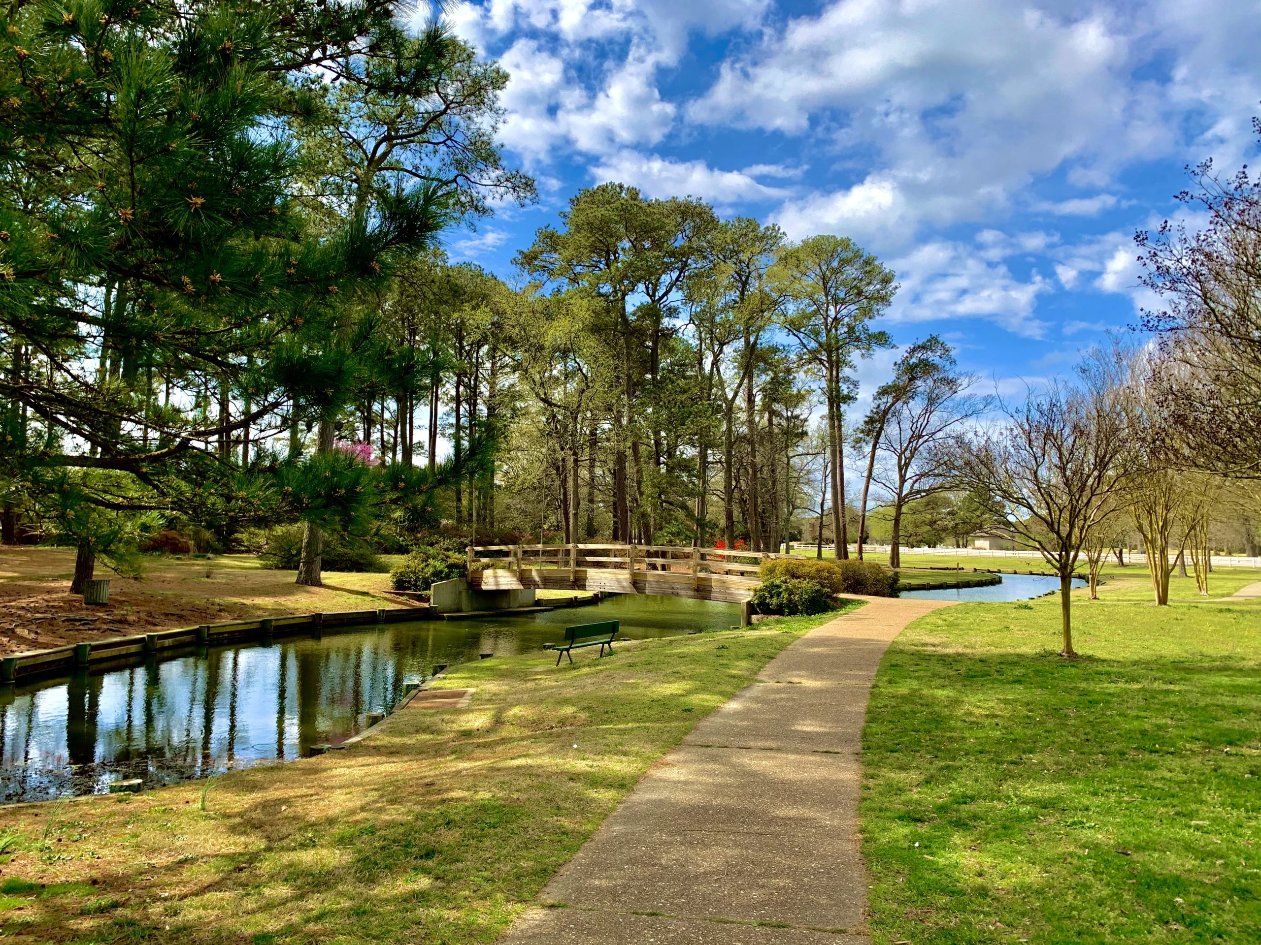 City Park is a nature park in Portsmouth Virginia and includes a perimeter walk through the Friendship Gardens