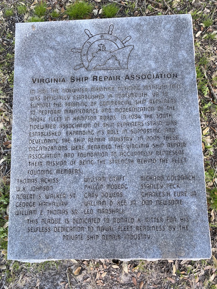 Virginia Ship Repair Association Monument