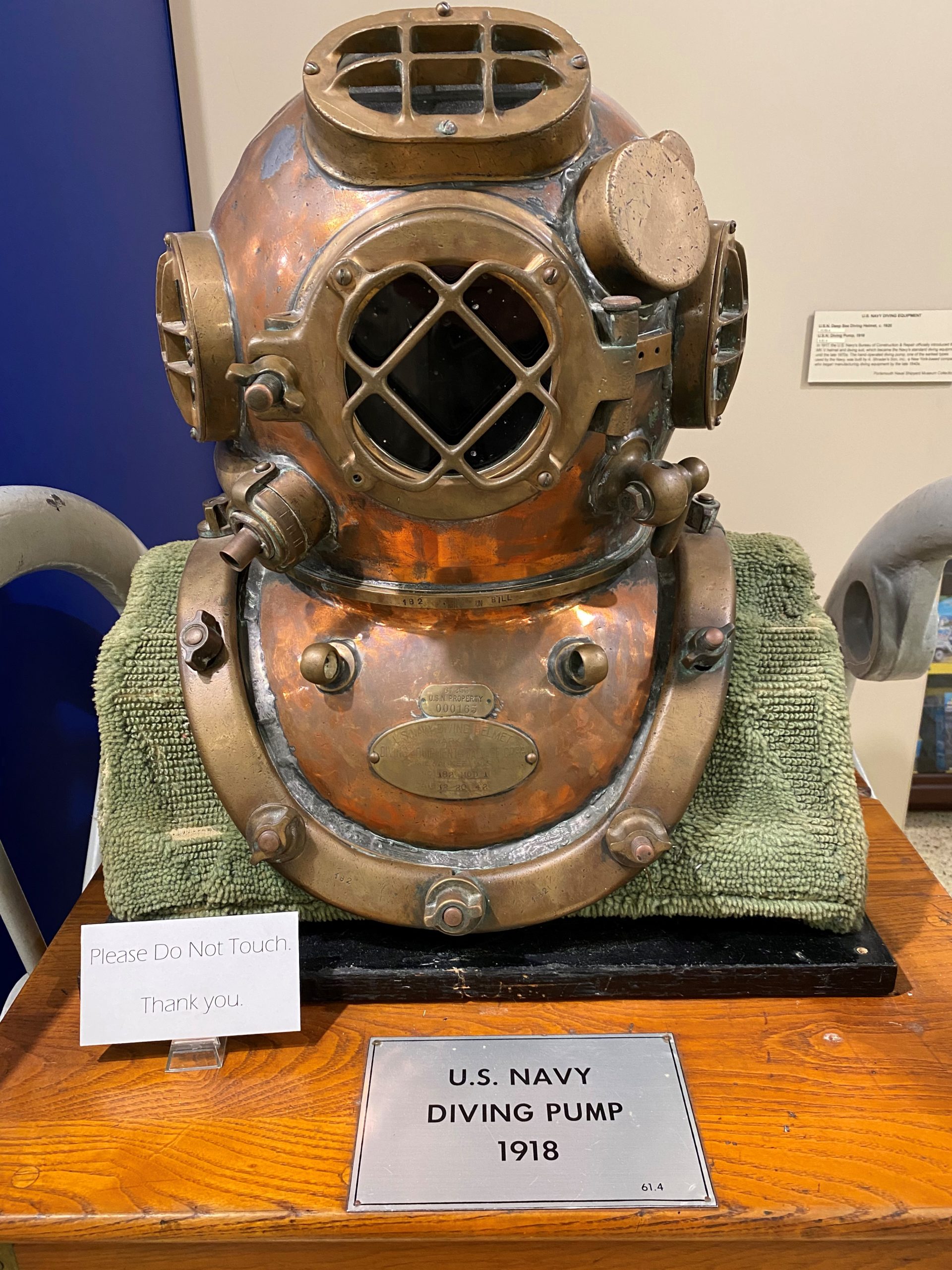 Early Navy Diving Bell display