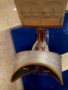 Stereoscope with sterocard of Quarters A mounted in holder