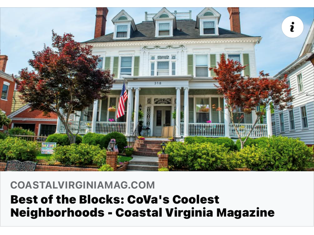 Cover image for Coastal Virginia Magazine artile