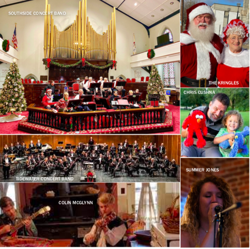Olde Towne Holiday Music Festival Performers Collage