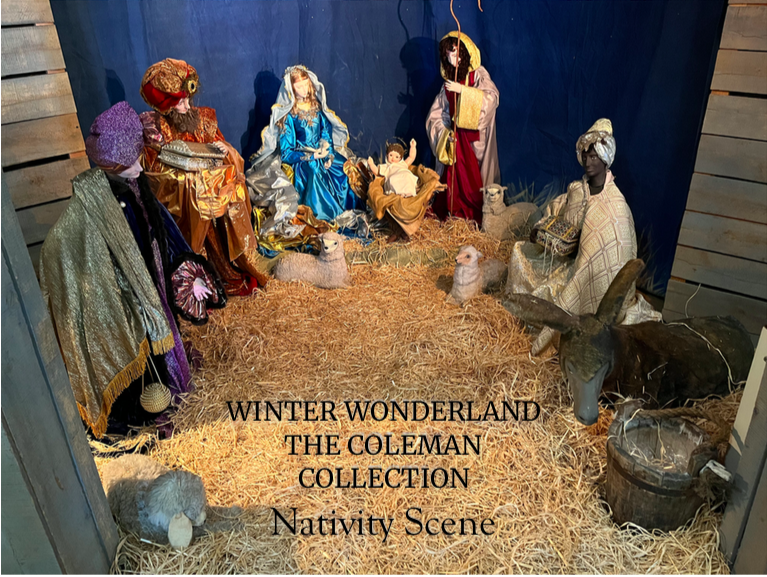 Nativity Scene with Title Copy